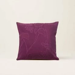 Housse De Coussin 40x40 Cm MADURA - Violet Foncé - VIRGINIA - Violet Foncé -France Coussin et housse de coussin Soldes Boutique 66077956 3