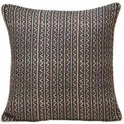 Housse De Coussin 40x40 Cm MADURA - Noir Et Naturel - MALIA - Noir Et Naturel