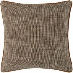 Housse De Coussin 40x40 Cm MADURA - Noir Et Naturel - LONNI - Noir Et Naturel