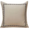 Housse De Coussin 40x40 Cm MADURA - Naturel Et Noir - INDRI - Naturel Et Noir