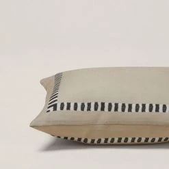 Housse De Coussin 40x40 Cm MADURA - Naturel Et Noir - INDRI - Naturel Et Noir -France Coussin et housse de coussin Soldes Boutique 66079080 3