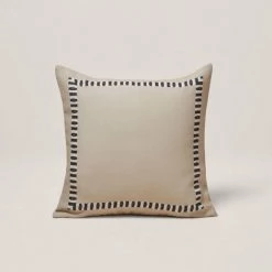 Housse De Coussin 40x40 Cm MADURA - Naturel Et Noir - INDRI - Naturel Et Noir -France Coussin et housse de coussin Soldes Boutique 66079080 5