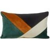 Housse De Coussin 28x47 Cm MADURA - Ivoire Caramel Et Marine - GOTIE - Ivoire Caramel Et Marine