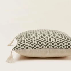 Housse De Coussin 40x40 Cm MADURA - Ecru Et Gris Graphite - SANJAY - Ecru Et Gris Graphite -France Coussin et housse de coussin Soldes Boutique 66079644 5