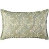 Housse De Coussin 28x47 Cm MADURA - Vert De Gris Et écru - PADMA - Vert De Gris Et écru