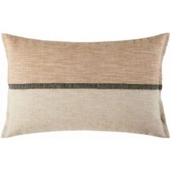 Housse De Coussin 40x60 Cm MADURA - Naturel Et Brun - HARI - Naturel Et Brun