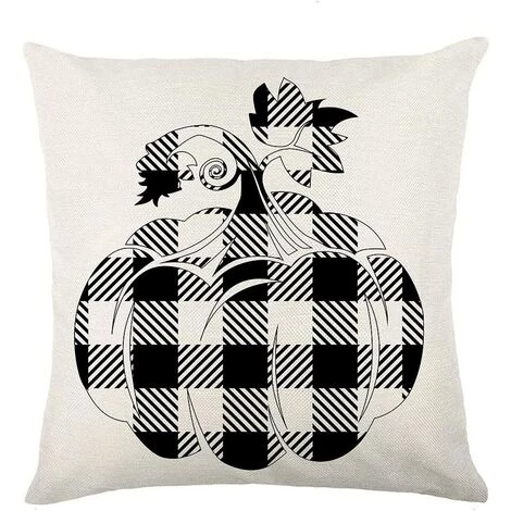 BF Citrouille Jeter Taie D'oreiller Buffalo Plaid Citrouille Taie D'oreiller 18 X 18 Pouces Lin Automne Taie D'oreiller Décorative 1 BF Citrouille Jeter Taie D'oreiller Buffalo Plaid Citrouille Taie D'oreiller 18 X 18 Pouces Lin Automne Taie D'oreiller Décorative