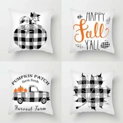 BF Citrouille Jeter Taie D'oreiller Buffalo Plaid Citrouille Taie D'oreiller 18 X 18 Pouces Lin Automne Taie D'oreiller Décorative 7 BF Citrouille Jeter Taie D'oreiller Buffalo Plaid Citrouille Taie D'oreiller 18 X 18 Pouces Lin Automne Taie D'oreiller Décorative -France Coussin et housse de coussin Soldes Boutique 66111801 4