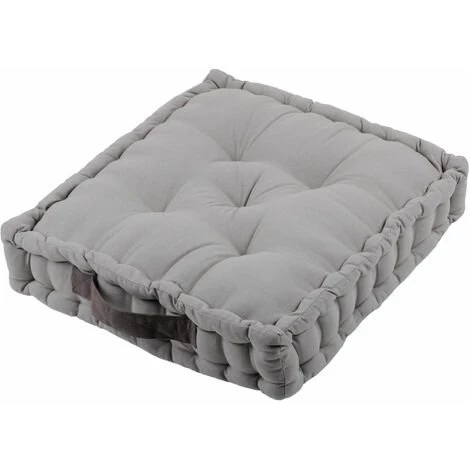 HOMEMAISON Coussin De Sol Bicolore Souris/Gris 45 X 45 X 10 Cm 1 HOMEMAISON Coussin De Sol Bicolore Souris/Gris 45 X 45 X 10 Cm