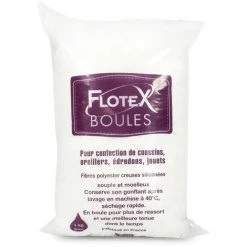 LINNEA Rembourrage Flotex Boules Sac 1 Kg - Blanc