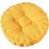 Cisea Coussin De Chaise Rond Confortable Pour La Maison, La Cuisine, Le Jardin, La Salle à Manger, Le Bureau, 40*40cm Jaune