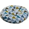 Coussin De Chaise Imprimé Doux Classe Bureau Galette De Chaise 40x40cm Rond-Triangle Multicolore, -Adélala