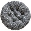 Coussin Galette De Chaise Ronde Siège Tatami Salle À Manger Canapé Dossier Tabouret Sol Épaississement Oreiller Coton Et Lin (Waves) 40*40cm,Adélala