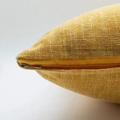 OCXIN Lot De 2 Housses De Coussin, Housse De Coussin En Jute, 45 X 45 Cm, Housse De Coussin Décorative, Housse De Coussin Décorative Sans Rembourrage, Pour Voitures, Salons, Chambres, Bureaux, Jaune -France Coussin et housse de coussin Soldes Boutique 67204611 5