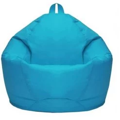 CESIèCLEFOU Pouf Poire Adulte Et Enfants, Pouf Géant Sans Remplissage, Coussin De Sol Pouf De Salon, Grande Fauteuil De Salon Pour Intérieur Et Extérieur, 70x80cm Bleu Ciel Lefou