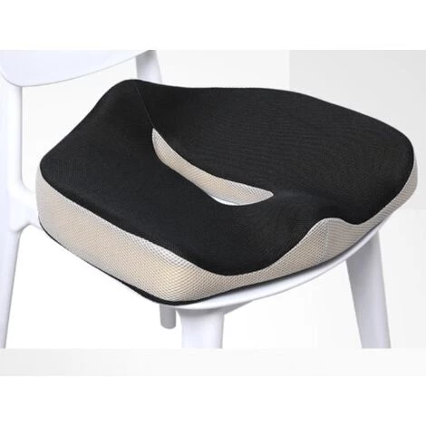 WIAN Tissu En Maille Noir + Gris Clair 45*38*13/2.5CM Mousse à Mémoire De Forme Respirante Rebond Lent Coussin De Siège De Voiture Coussin De Chaise De Bureau 3 WIAN Tissu En Maille Noir + Gris Clair 45*38*13/2.5CM Mousse à Mémoire De Forme Respirante Rebond Lent Coussin De Siège De Voiture Coussin De Chaise De Bureau – Image 3