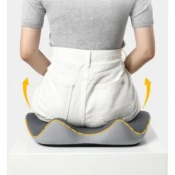 WIAN Gris Clair 385 * 440 * 95MM - Coussin En Mousse à Mémoire Four Seasons Coussin De Siège De Bureau Coussin épais Pour Les Fesses -France Coussin et housse de coussin Soldes Boutique 67314668 3