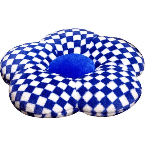 WIAN Plaid Fleur Coussin Bleu Grille Diamètre Environ 48 Cm Chaise De Bureau Coussin Salon Canapé Dos Coussin Tête De Lit Oreiller Baie Vitrée Taille Dos Coussin 1 WIAN Plaid Fleur Coussin Bleu Grille Diamètre Environ 48 Cm Chaise De Bureau Coussin Salon Canapé Dos Coussin Tête De Lit Oreiller Baie Vitrée Taille Dos Coussin