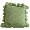 WIAN Avocat Vert 45*45 Cm Ondulé Frange Tricoté Oreiller Voiture Canapé Chaise Coussin Maison Doux Accessoires