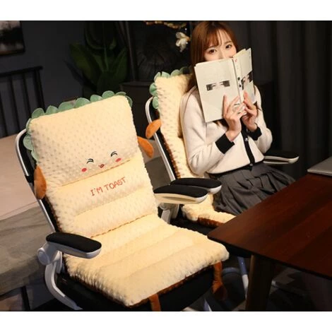 WIAN 100*45 Cm Coussin De Siège Et Dossier Intégré Bureau Sédentaire Taille Soutien étudiant Dortoir Chaise Bout à Bout Coussin Siège Coussin 5 WIAN 100*45 Cm Coussin De Siège Et Dossier Intégré Bureau Sédentaire Taille Soutien étudiant Dortoir Chaise Bout à Bout Coussin Siège Coussin – Image 5