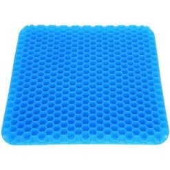 WIAN Coussin De Gel En Nid D'abeille 42*36*3.5/coussin De Siège De Bureau Frais Et Respirant D'été Coussin De Voiture Sédentaire Pas Fatigué