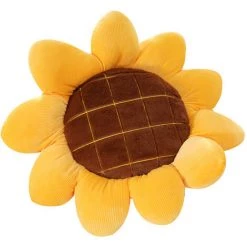 WIAN Tournesol 50 Cm Oreiller Fleur Bureau Siège Coussin Dortoir Chaise Arrière Baie Vitrée Tatami Mat