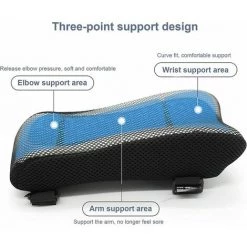 Cisea 2 Pièces Coussins D'accoudoir Pour Chaise De Bureau Et De Jeu - Coussin Avec Gel Refroidissant - Mousse à Mémoire De Forme - Pour Soulager Les Coudes -France Coussin et housse de coussin Soldes Boutique 67564649 4