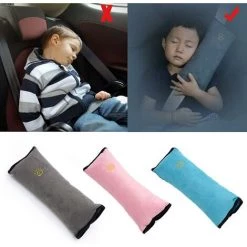 DONTODENT Coussin De Ceinture De Sécurité Pour Voiture, Idéal Comme Oreiller De Soutien De La Tête, Coussin D'épaule Pour Ceinture De Sécurité Pour Enfant Gris - Rose Beige -France Coussin et housse de coussin Soldes Boutique 67659240 4