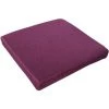 ENLENK Coussins D'assise Coussin Carré En Coton Et Lin De Couleur Unie Coussin De Chaise Antidérapant Coussin Lounge Pour Assise Épaissir Coussin De Sol Tatami Doux Coussins Pour Maison 40 * 40 CM，Violet Foncé