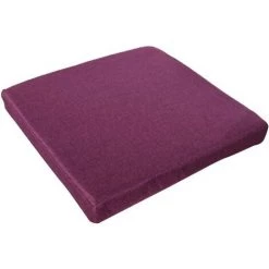 ENLENK Coussins D'assise Coussin Carré En Coton Et Lin De Couleur Unie Coussin De Chaise Antidérapant Coussin Lounge Pour Assise Épaissir Coussin De Sol Tatami Doux Coussins Pour Maison 40 * 40 CM，Violet Foncé -France Coussin et housse de coussin Soldes Boutique 67679112 5