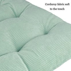 ENLENK Coussin De Chaise 45x45 - Coussin De Chaise D'intérieur Et D'extérieur Coussin De Chaise De Jardin Amovible 1 Pièce En Velours Côtelé Pour La Maison, La Salle à Manger, La Cuisine, Le Bureau, Le Jardin, La Terrasse, Vert -France Coussin et housse de coussin Soldes Boutique 67680716 3