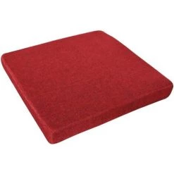 ENLENK Coussins D'assise Coussin Carré En Coton Et Lin De Couleur Unie Coussin De Chaise Antidérapant Coussin Lounge Pour Assise Épaissir Coussin De Sol Tatami Doux Coussins Pour Maison 40 * 40 CM,Vin Rouge