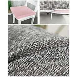 ENLENK Coussins D'assise Coussin Carré En Coton Et Lin De Couleur Unie Coussin De Chaise Antidérapant Coussin Lounge Pour Assise Épaissir Coussin De Sol Tatami Doux Coussins Pour Maison 40 * 40 CM，Vin Rouge -France Coussin et housse de coussin Soldes Boutique 67681199 5