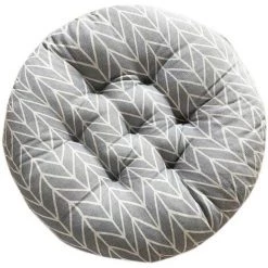 FLYME Coussin De Siège Rond Coussin De Siège Respirant, Coussin De Siège Tatami En Frêne, Adapté à L'intérieur
