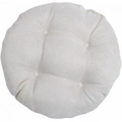 ENLENK Rond Coussin De Chaise Galette De Chaise Pour Maison Bureau Jardin Coussin Decoratif Pour Terrasse Tatami Siège Intérieur Extérieur, Beige 40 * 40cm