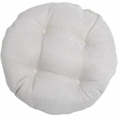 ENLENK Rond Coussin De Chaise Galette De Chaise Pour Maison Bureau Jardin Coussin Decoratif Pour Terrasse Tatami Siège Intérieur Extérieur, Beige 40 * 40cm 1 ENLENK Rond Coussin De Chaise Galette De Chaise Pour Maison Bureau Jardin Coussin Decoratif Pour Terrasse Tatami Siège Intérieur Extérieur, Beige 40 * 40cm
