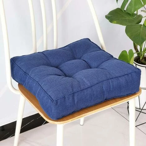 GRID COOL Coussins épais Pour Siège De Chaise, Coussins De Chaise Doux Pour Salle à Manger, Coussins De Chaise D'intérieur Et D'extérieur Pour Jardin, Bureau à Domicile (45 X 45 Cm, Bleu) 1 GRID COOL Coussins épais Pour Siège De Chaise, Coussins De Chaise Doux Pour Salle à Manger, Coussins De Chaise D'intérieur Et D'extérieur Pour Jardin, Bureau à Domicile (45 X 45 Cm, Bleu)