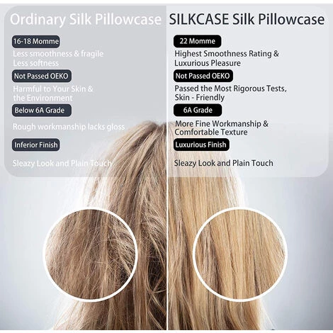 SUPERSELLER Mobilier D'intérieur Taies D'oreiller En Satin De Soie Doux Pour Les Cheveux Et La Peau, Taie D'oreiller En Soie Simulée Lavable - Blanc - 20po * 26po - 2PCS 2 SUPERSELLER Mobilier D'intérieur Taies D'oreiller En Satin De Soie Doux Pour Les Cheveux Et La Peau, Taie D'oreiller En Soie Simulée Lavable - Blanc - 20po * 26po - 2PCS – Image 2