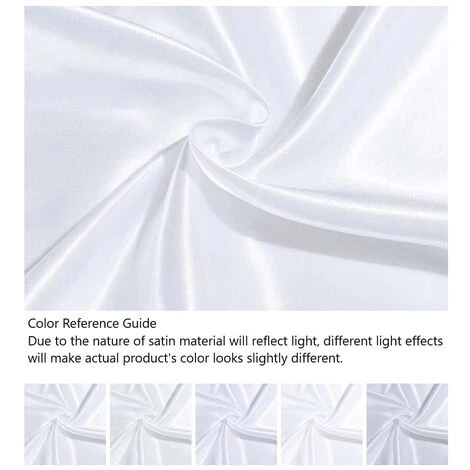 SUPERSELLER Mobilier D'intérieur Taies D'oreiller En Satin De Soie Doux Pour Les Cheveux Et La Peau, Taie D'oreiller En Soie Simulée Lavable - Blanc - 20po * 26po - 2PCS 4 SUPERSELLER Mobilier D'intérieur Taies D'oreiller En Satin De Soie Doux Pour Les Cheveux Et La Peau, Taie D'oreiller En Soie Simulée Lavable - Blanc - 20po * 26po - 2PCS – Image 4
