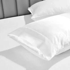 SUPERSELLER Mobilier D'intérieur Taies D'oreiller En Satin De Soie Doux Pour Les Cheveux Et La Peau, Taie D'oreiller En Soie Simulée Lavable - Blanc - 20po * 26po - 2PCS 9 SUPERSELLER Mobilier D'intérieur Taies D'oreiller En Satin De Soie Doux Pour Les Cheveux Et La Peau, Taie D'oreiller En Soie Simulée Lavable - Blanc - 20po * 26po - 2PCS -France Coussin et housse de coussin Soldes Boutique 68200332 5