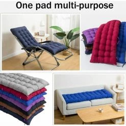 QERSTA Coussin De Chaise Berçante, Coussin De Chaise Longue à Dossier Haut, Coussin Fauteuil Jardin Epaissi, Rocking Chair Coussin 3D, Coussin Pour Chaise à Bascule, Fauteuil, Sièges D'auto (rose Rouge, 15.8x43x3.2 Inch) -France Coussin et housse de coussin Soldes Boutique 68271268 5