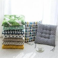 Coussins De Siège Ronds à Carreaux Gris 40x40cm, Coussin De Chaise Pour L'intérieur Et L'extérieur - Coussin De Chaise Décoratif Pour Meubles De Jardin. HANBING -France Coussin et housse de coussin Soldes Boutique 68326443 5