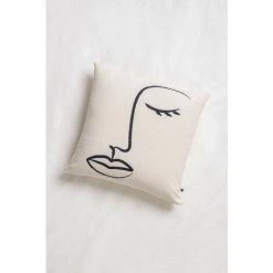 Lot De 2 Housses De Coussin Carrées En Coton (45x45 Cm) Colanna SKLUM Coton - Beige Lin -France Coussin et housse de coussin Soldes Boutique 68411858 3