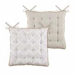 LOVELY CASA Coussin De Chaise Delila Beige -France Coussin et housse de coussin Soldes Boutique 68556644 3
