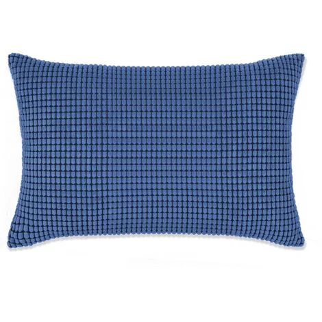 Jeu De Coussin 2 Pcs Velours 40 X 60 Cm Bleu VidaXL 2 Jeu De Coussin 2 Pcs Velours 40 X 60 Cm Bleu VidaXL – Image 2