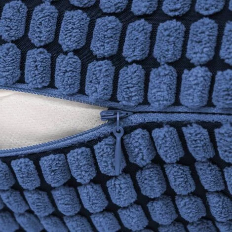 Jeu De Coussin 2 Pcs Velours 40 X 60 Cm Bleu VidaXL 5 Jeu De Coussin 2 Pcs Velours 40 X 60 Cm Bleu VidaXL – Image 5