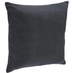 Atmosphera - Coussin Déhoussable En Coton Gris Foncé 38 X 38 Cm - Gris Foncé