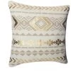 HOMEMAISON Housse De Coussin "Ethnique Et Or Beige 40 X 40cm - Beige